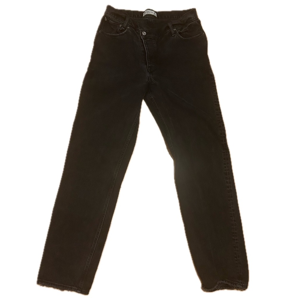 Abercrombie & Fitch The Dad High Rise black jeans size 8 (29 inches)
